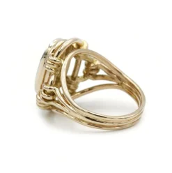 Bague - Or jaune et diamants rose cut
