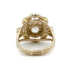 Bague - Or jaune et diamants rose cut