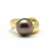 Bague - Or jaune Perle de Tahiti
