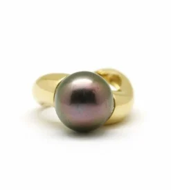 Bague - Or jaune Perle de Tahiti