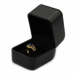 Bague - Or jaune saphirs et diamants