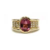 Bague - Or jaune tourmaline et diamants