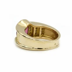 Bague - Or jaune tourmaline et diamants
