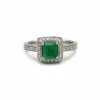Bague - Or, émeraude et diamants