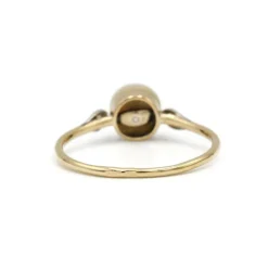 Bague - Or, Platine, Perle & Diamants