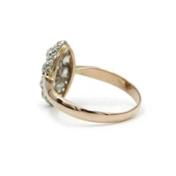 Bague - Or Rose Platine & diamants