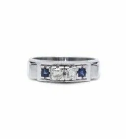 Bague - Or, Saphirs Diamants