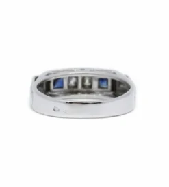 Bague - Or, Saphirs Diamants