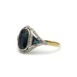 Bague - Or, saphirs et diamants