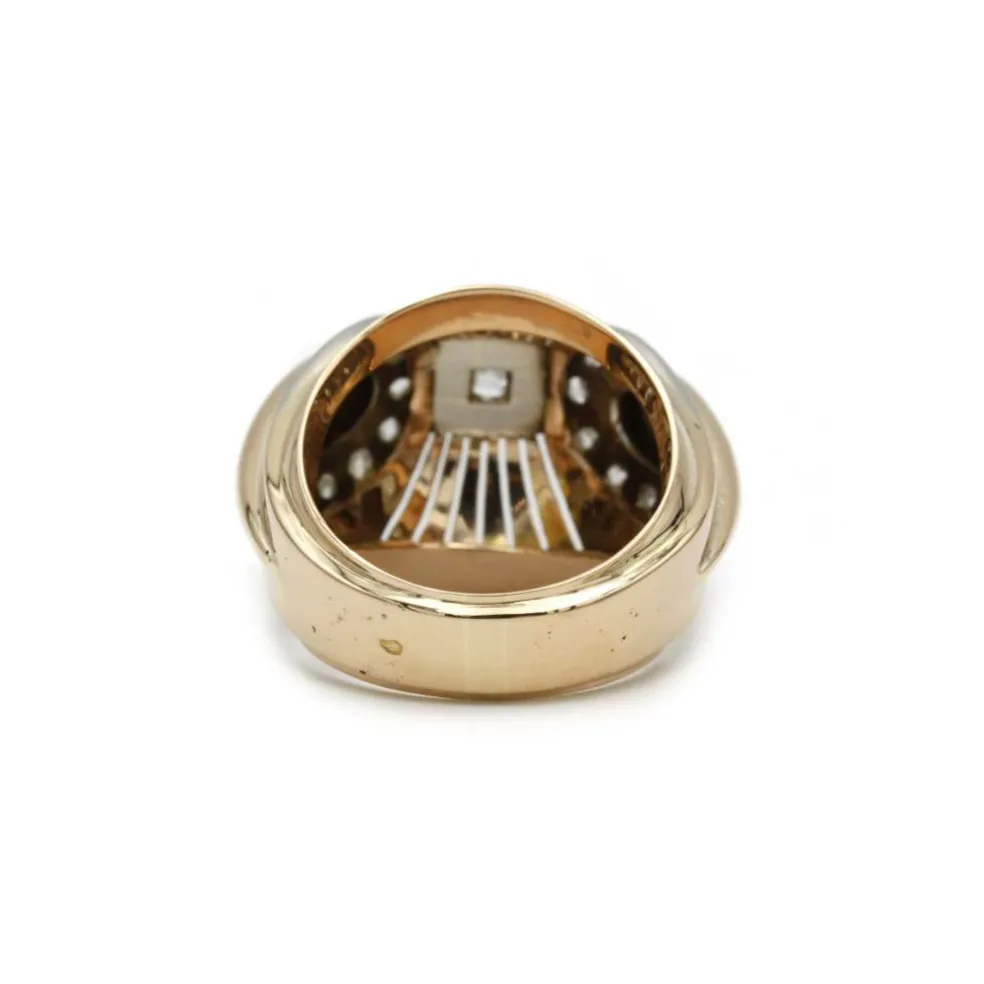 Bague 2 Ors & diamants