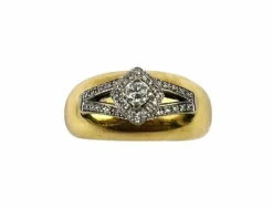 Bague 2 Ors Diamant