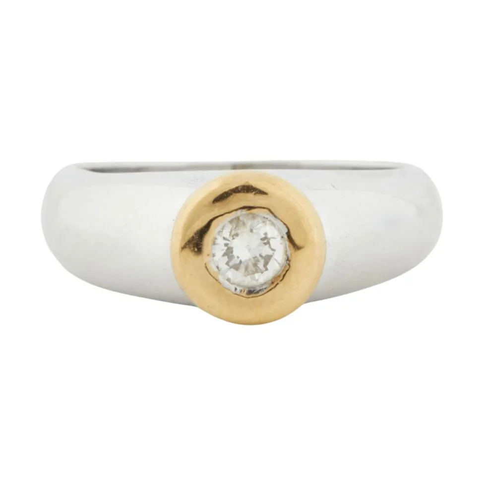 Bague 2 Ors Diamant