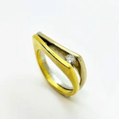 Bague 2 Ors Diamant