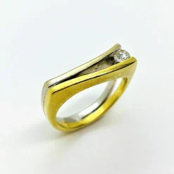 Bague 2 Ors Diamant