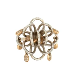 Bague 2 Ors, diamants