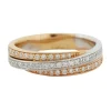 Bague 3 Ors Diamants