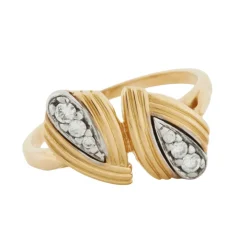 Bague 2 Ors Diamants