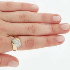Bague 2 Ors Diamants
