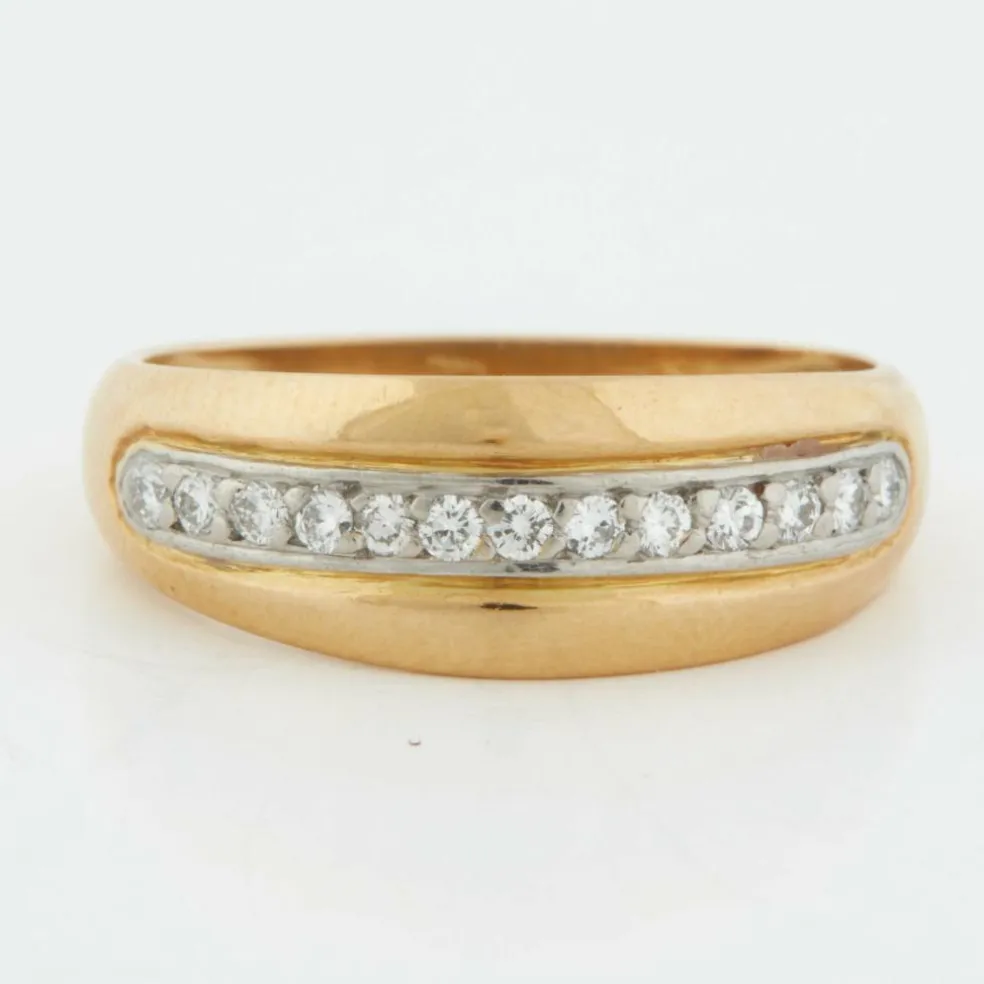 Bague 2 Ors Diamants