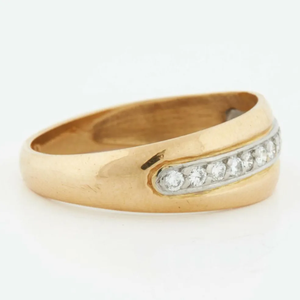 Bague 2 Ors Diamants