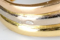 Bague 3 Ors Diamants