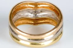 Bague 3 Ors Diamants