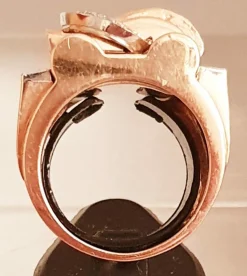 Bague 2 Ors Diamants Rubis