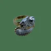 Bague 2 ors et diamants