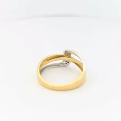 Bague 2 ors et diamants
