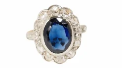 Bague 2 Ors Saphir
