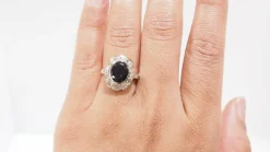 Bague 2 Ors Saphir