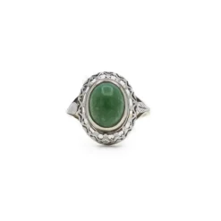 Bague 2 Ors Turquoise verte