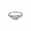 Bague - platine et diamants