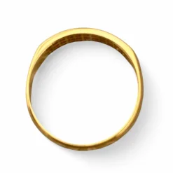 Bague 3 rangs diamants en or jaune