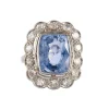 Bague 1930 Saphir Diamants