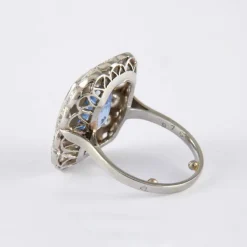 Bague 1930 Saphir Diamants