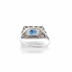 Bague saphir et diamants