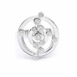 Bague ADAGIO en or blanc avec diamants