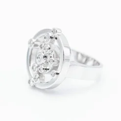 Bague ADAGIO en or blanc avec diamants