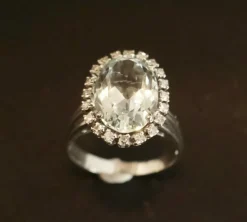 Bague Aigue Marine et Diamants