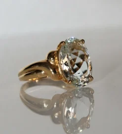 Bague aigue-marine