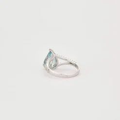 Bague Aigue-Marine Diamants
