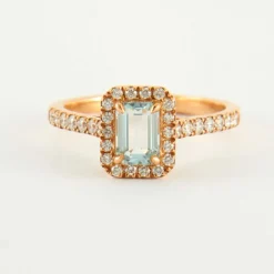 Bague Aigue-marine Diamants
