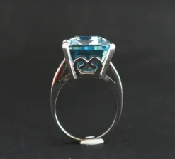 Bague Aigue-Marine et Diamants