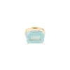Bague Aigue-marine lactée Diamant