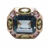 Bague Aigue-Marine Péridot Améthyste