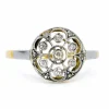 Bague ajourée diamants