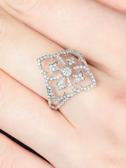 Bague Ajourée Diamants
