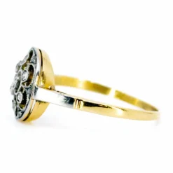 Bague ajourée diamants