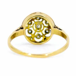 Bague ajourée diamants